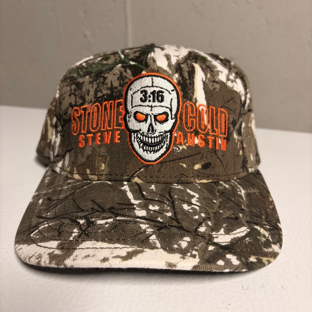 WWE Stone Cold Steve Austin 3:16 Skull Tree Camo Snapback Hat